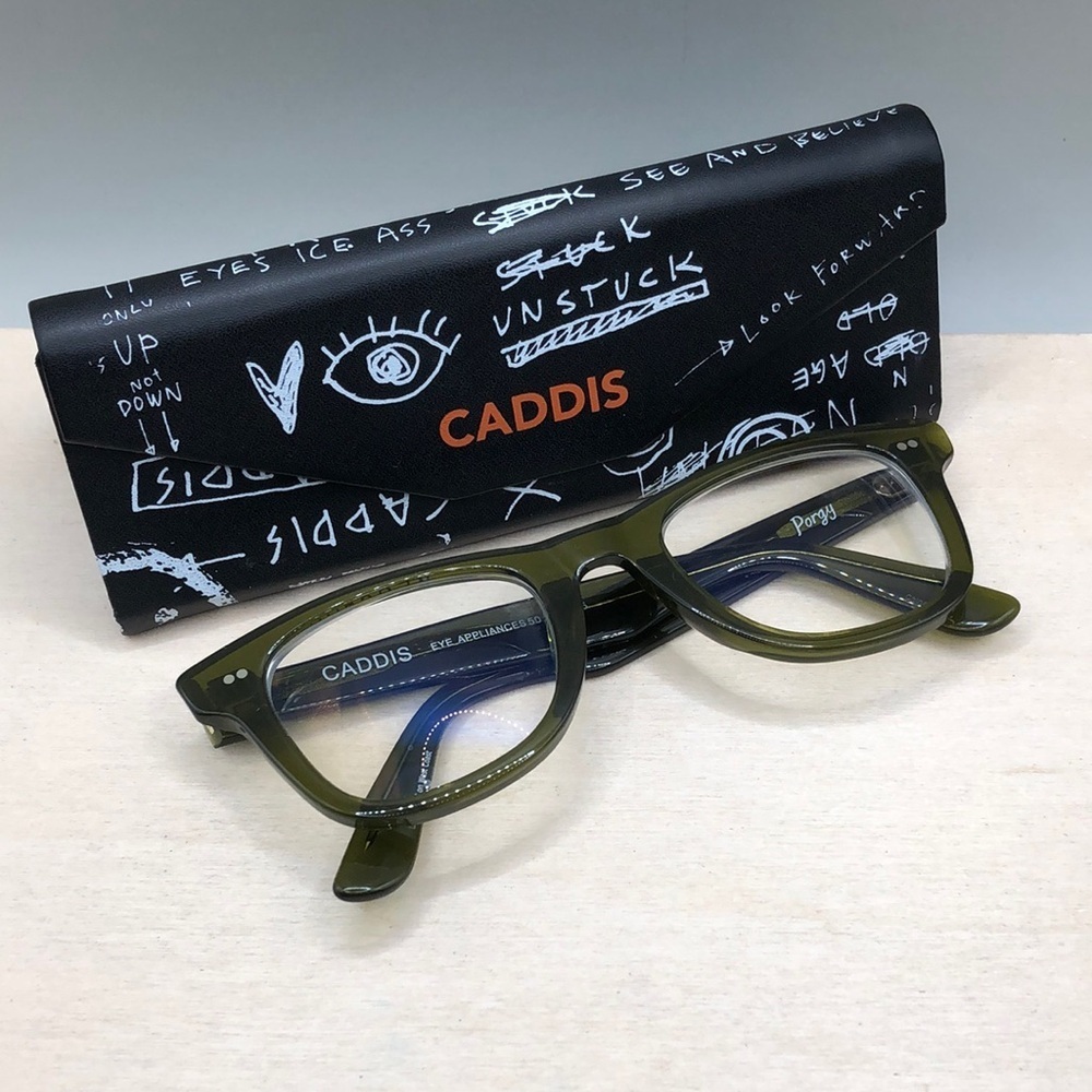 Caddis Porgy Backstage Rx Glasses FRAMES ONLY Heritage Green 50-23-145 UNISEX